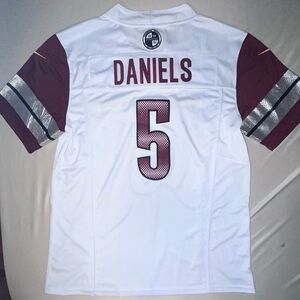 Medium Jayden Daniels Washington Commanders White NIKE NFL Football Jersey NWOT